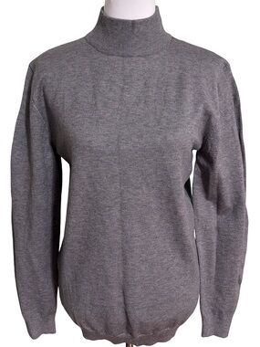 Coofandy Men's Gray Turtleneck Sweater